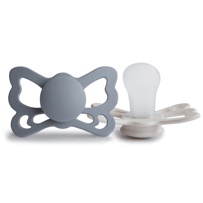 FRIGG Butterfly Tutit (Great Gray/Silver Gray, anatominen, silikoni) 2-koko