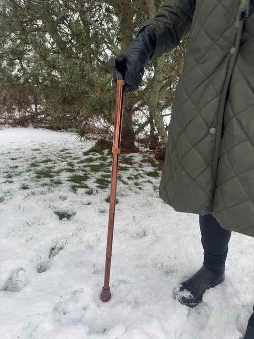 Ora kokoontaitettava kävelykeppi (pronssi)