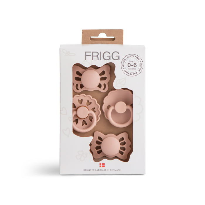 FRIGG vauvan ensitutit 4-pack (Floral heart/Blush) 1-koko