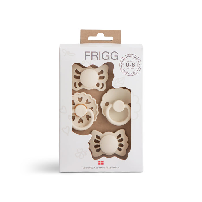 FRIGG Vauvan ensitutit 4-pack (Floral heart/Cream) 1-koko