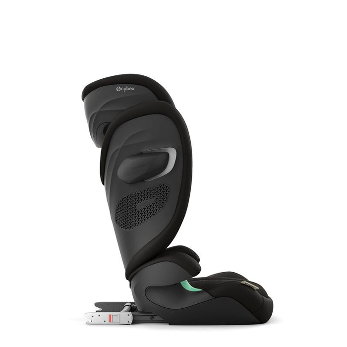 Cybexin Solution G2 turvavyöistuin Moon Black sivusta kuvattuna