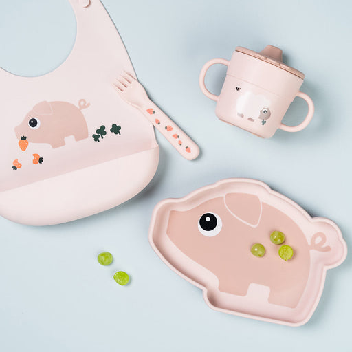 Done by Deer ruokalappu muiden astioiden kanssa