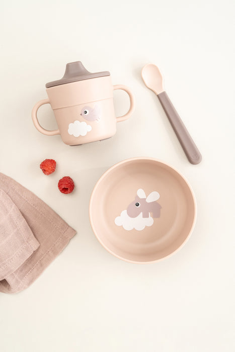 Done by Deer vaaleanpunainen ensiastiasetti