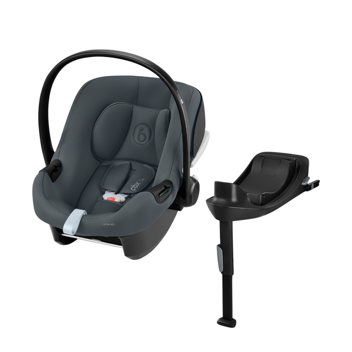 Cybex Aton B2 i-Size turvakaukalo harmaa ja Base One  -telakka