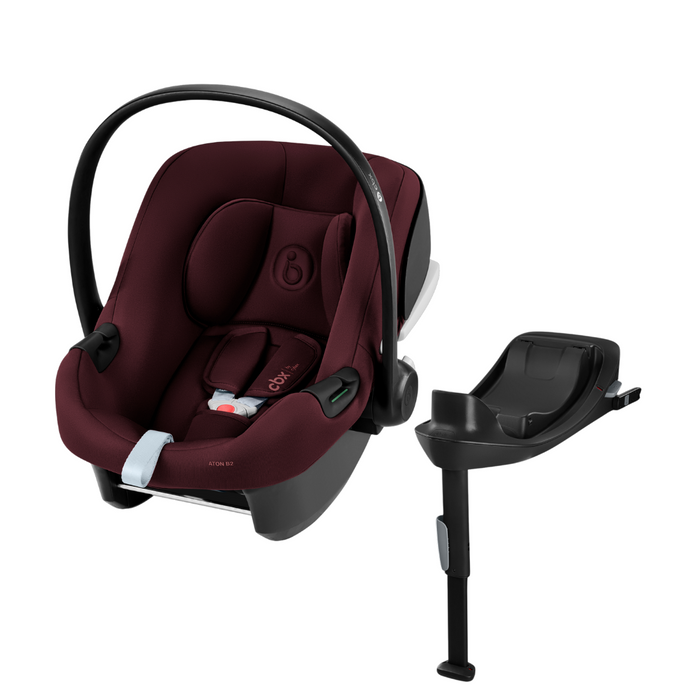 Cybex Aton B2 i-Size turvakaukalo viininpunainen ja Base One  -telakka