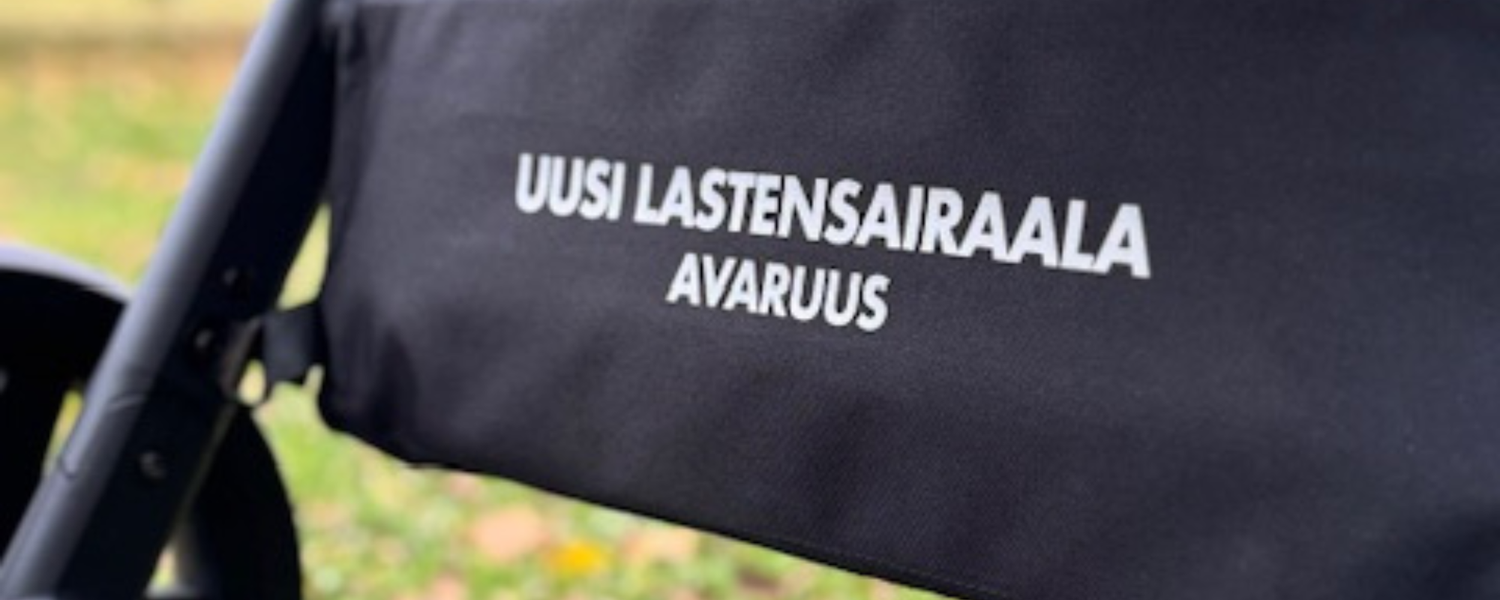 Mahdollisuus oman päiväkodin/kunnan painatukseen rattaisiin