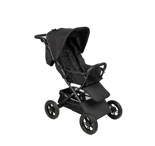 Ora Hertta lastenrattaat kiinteillä umpikumirenkailla mustana