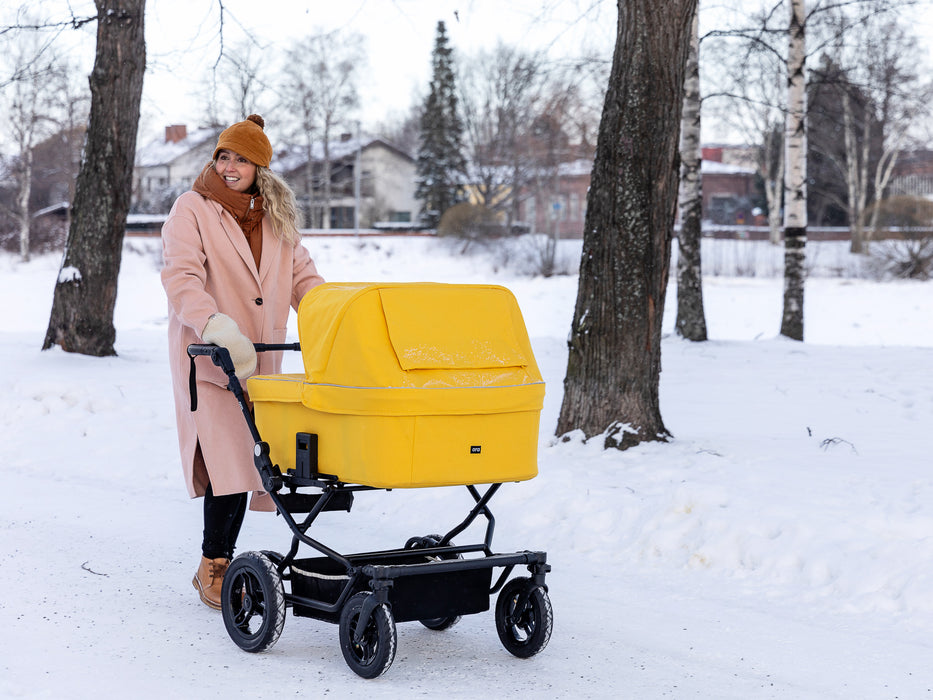 Sisu Starttipaketti kaksosille (yhdistelmävaunut kiinteillä renkailla, kaukalot, adapterit, lisävarusteet)