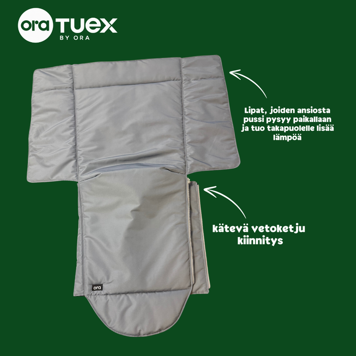 Ora Tuex pyörätuolin lämpöpussin mitat