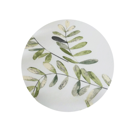 Pinnasängyn lakana akaasian lehdet kuosissa