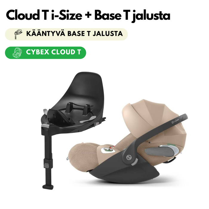 CYBEX Cloud T i-Size Plus turvakaukalo + Base T ISOFIX-jalusta