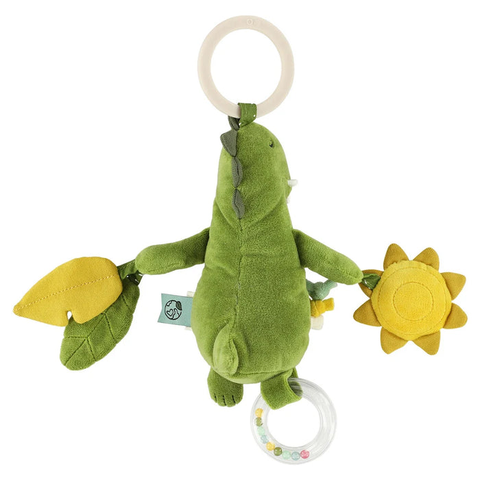 Trixie aktiviteettilelu dino (vihreä) kuvattuna takaa päin.