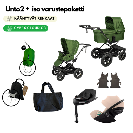 Iso Unto2 starttipaketti kääntyvillä renkailla