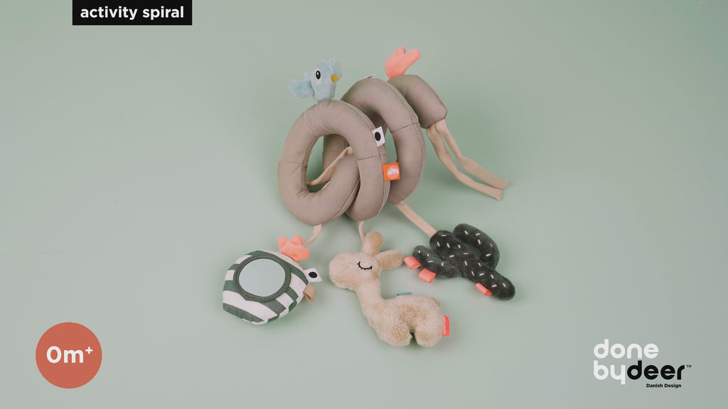 Done by Deer aktiviteetti lelu Lalee Spiral pinnasänkyyn tai rattaisiin