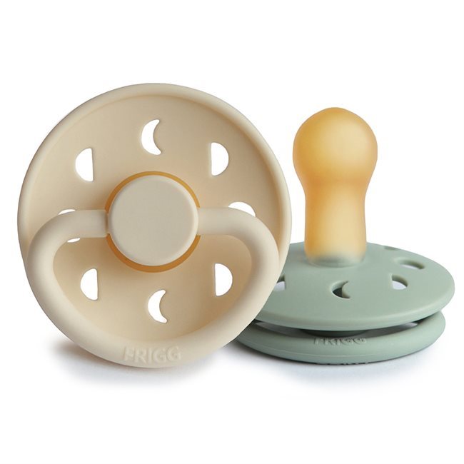 FRIGG Moon Phase Tutti 2-pack (Cream/Sage, pyöreä, luonnonkumi) 2-koko